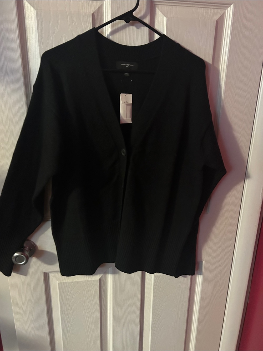 Banana Republic Black V-Neck Cardigan